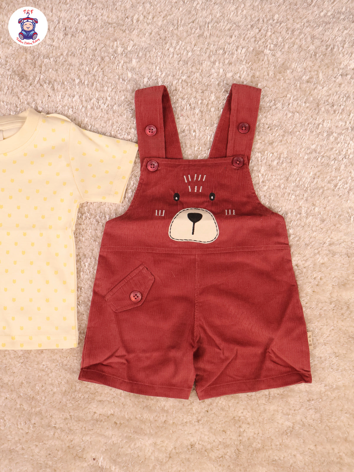 Maroon & Sandal Dungaree
