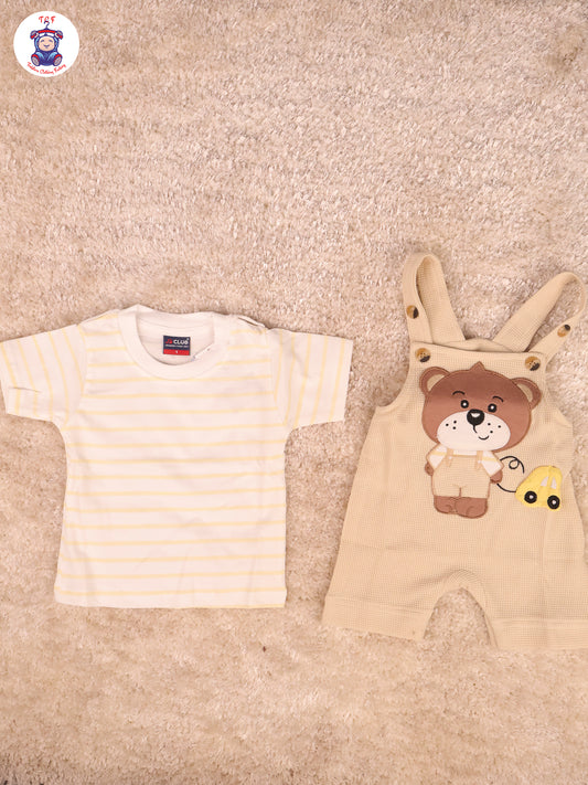 White & Yellow - Teddy Jumpsuits