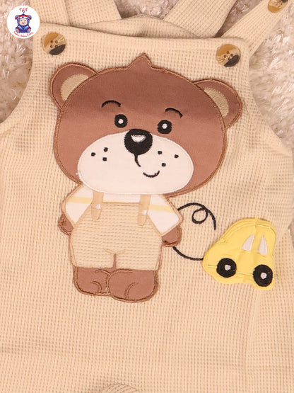 White & Yellow - Teddy Jumpsuits