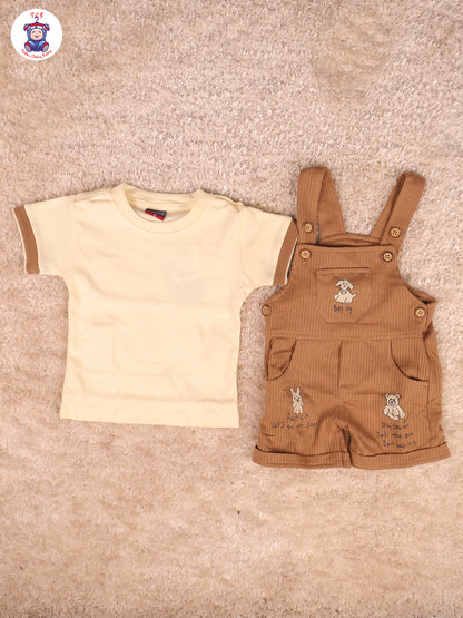 Yellow & Brown - Dog & Teddy Jumpsuits