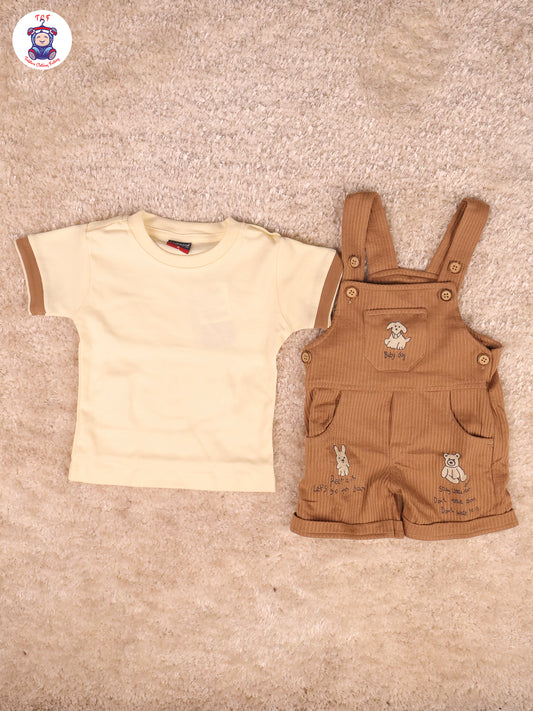 Yellow & Brown - Dog & Teddy Jumpsuits