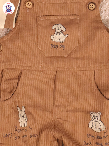 Yellow & Brown - Dog & Teddy Jumpsuits