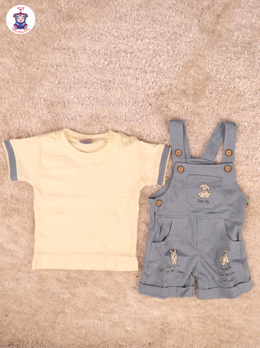 Yellow & Blue - Dog & Teddy Jumpsuits