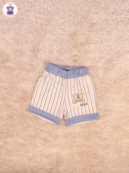 Blue  & Brown - T-Shirts & Shorts