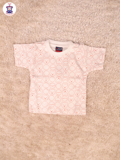 Orange Happy Bear - Checks Jumpsuits