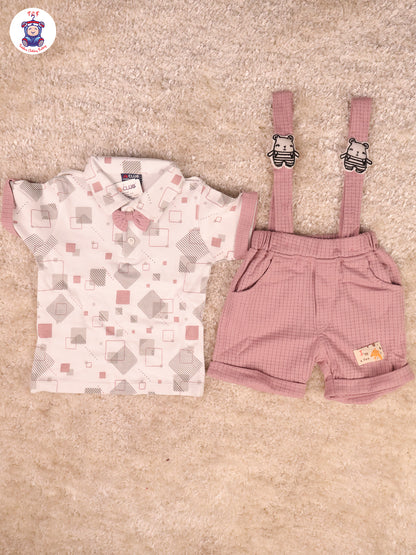 White & Lite Pink - Teddy Jumpsuits
