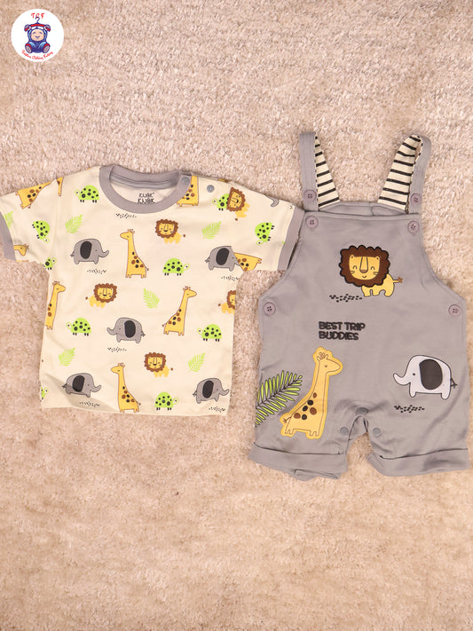 Yellow & Grey - Lion Jumpsuits