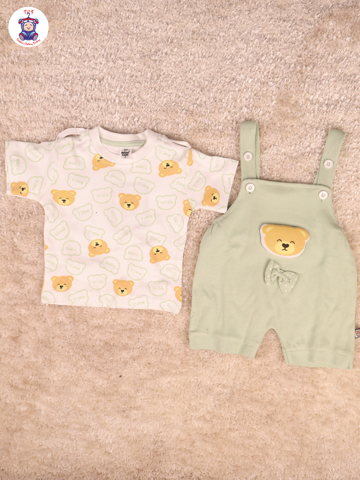 White & Green - Teddy Unisex Jumpsuits