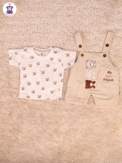 Cream & White - Teddy Jumpsuits