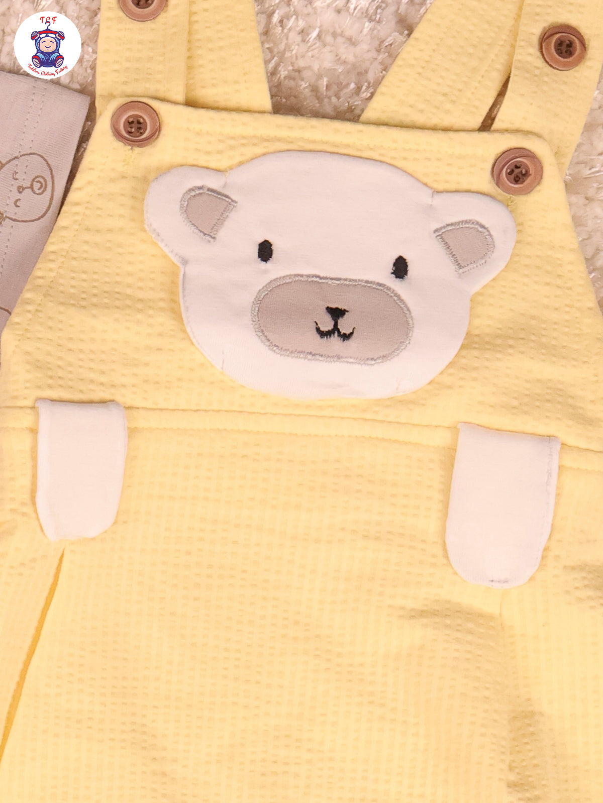 Yellow & Grey - Teddy Jumpsuits