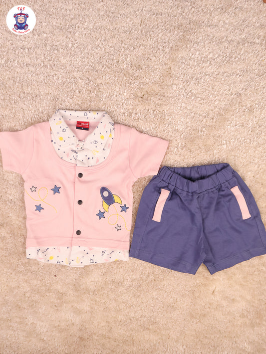 Baby Pink - Collor T-Shirts & Shorts