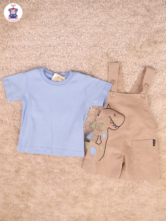 Blue & Grey - Dinosaur Jumpsuits