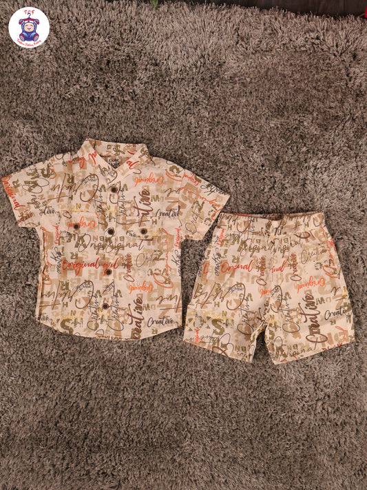 Grey - Boys Shirts & Shorts