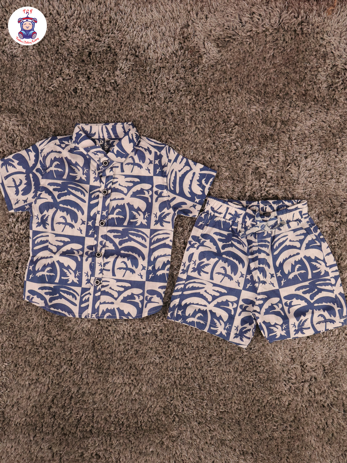 Blue & White - Boys Shirts & Shorts