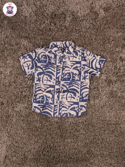 Blue & White - Boys Shirts & Shorts