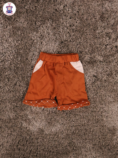 Brown - Collor T-Shirts & Shorts With Jacket & Tie