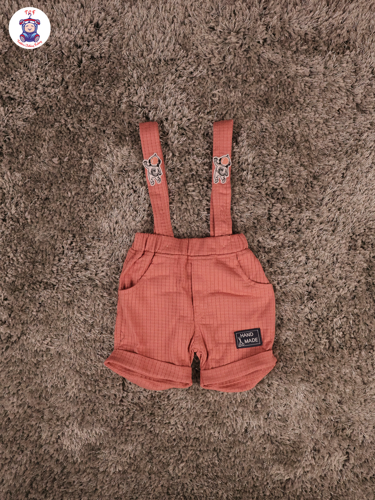 Peach - Dinosour Jumpsuits