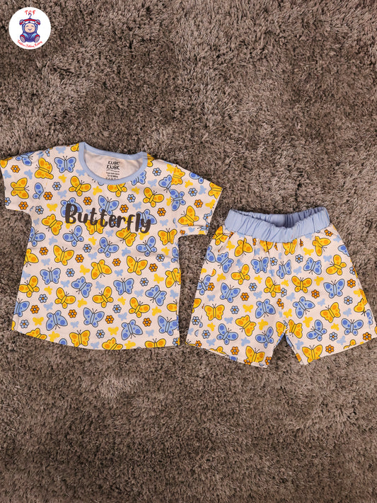 Blue - Butterfly T-Shirts & Shorts