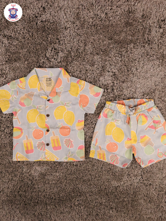 Blue Fruits - Boys Shirts & Shorts