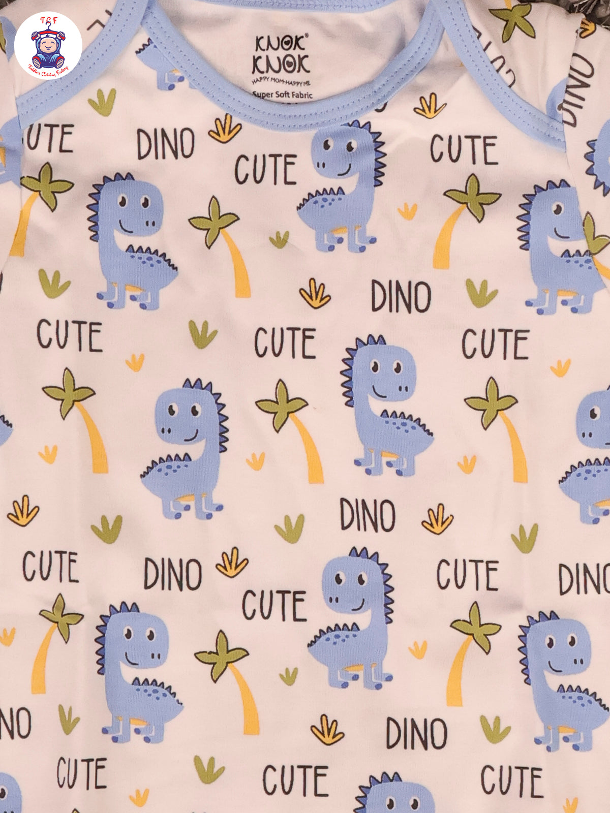 Sky Blue Dino - Infant Baby Suits