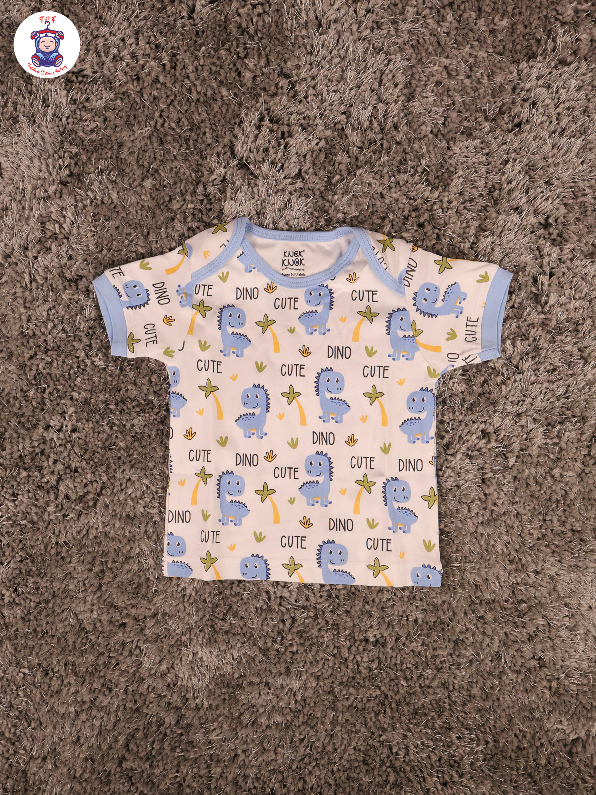 Sky Blue Dino - Infant Baby Suits