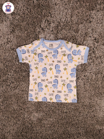 Sky Blue Dino - Infant Baby Suits