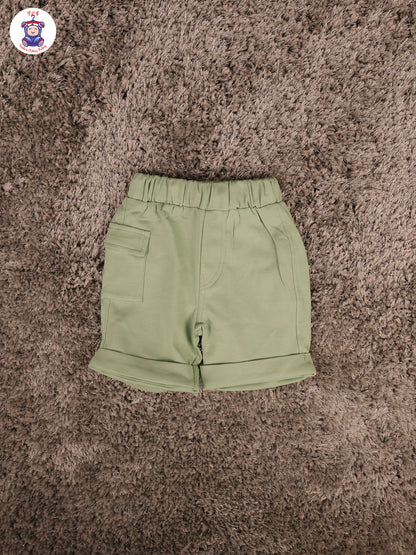 Green & White - Play All Day Tshirt & Shorts