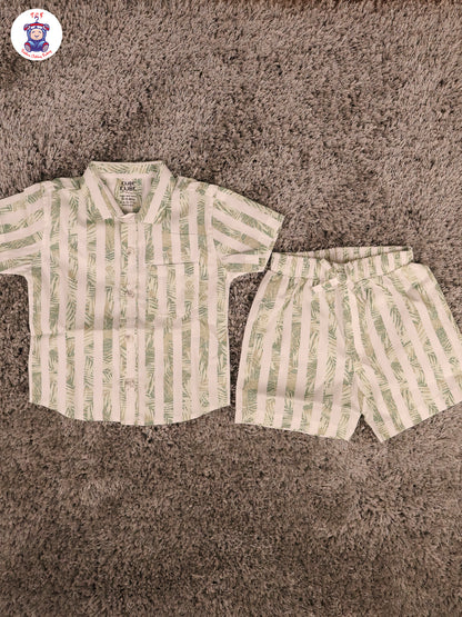 Green - Boys Shirts & Shorts