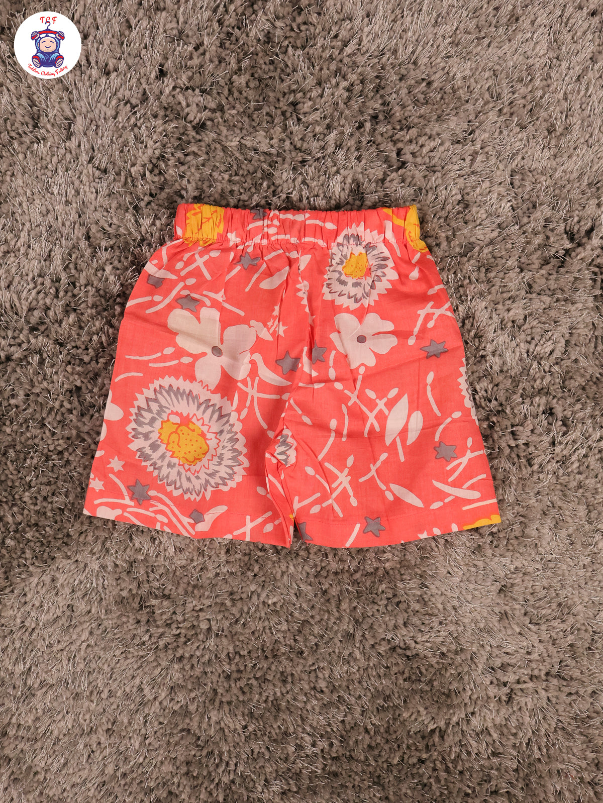 Pink - Printed Pure Cotton Top & Shorts