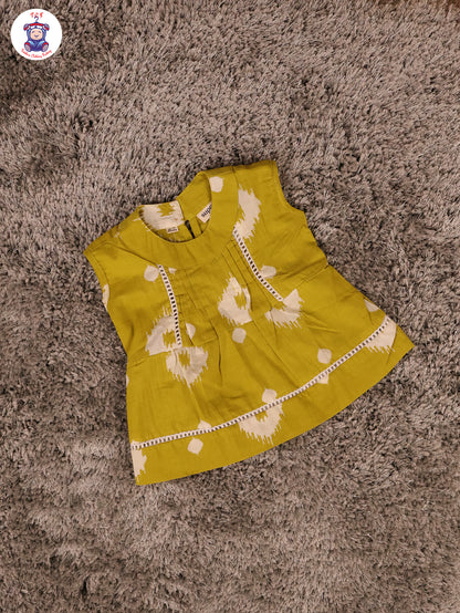 Green - Printed Pure Cotton Top & Shorts