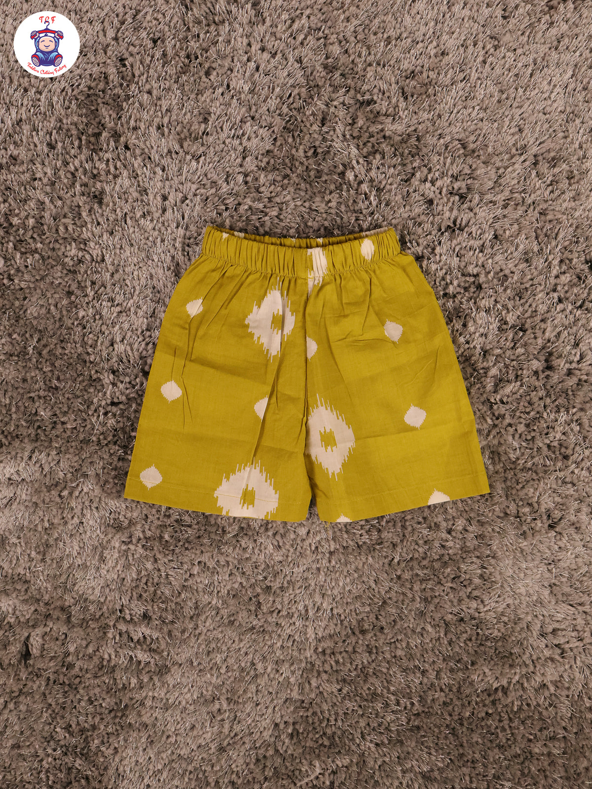 Green - Printed Pure Cotton Top & Shorts