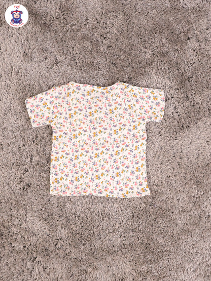 White Floral - Unisex Muslin Pyjama Sets