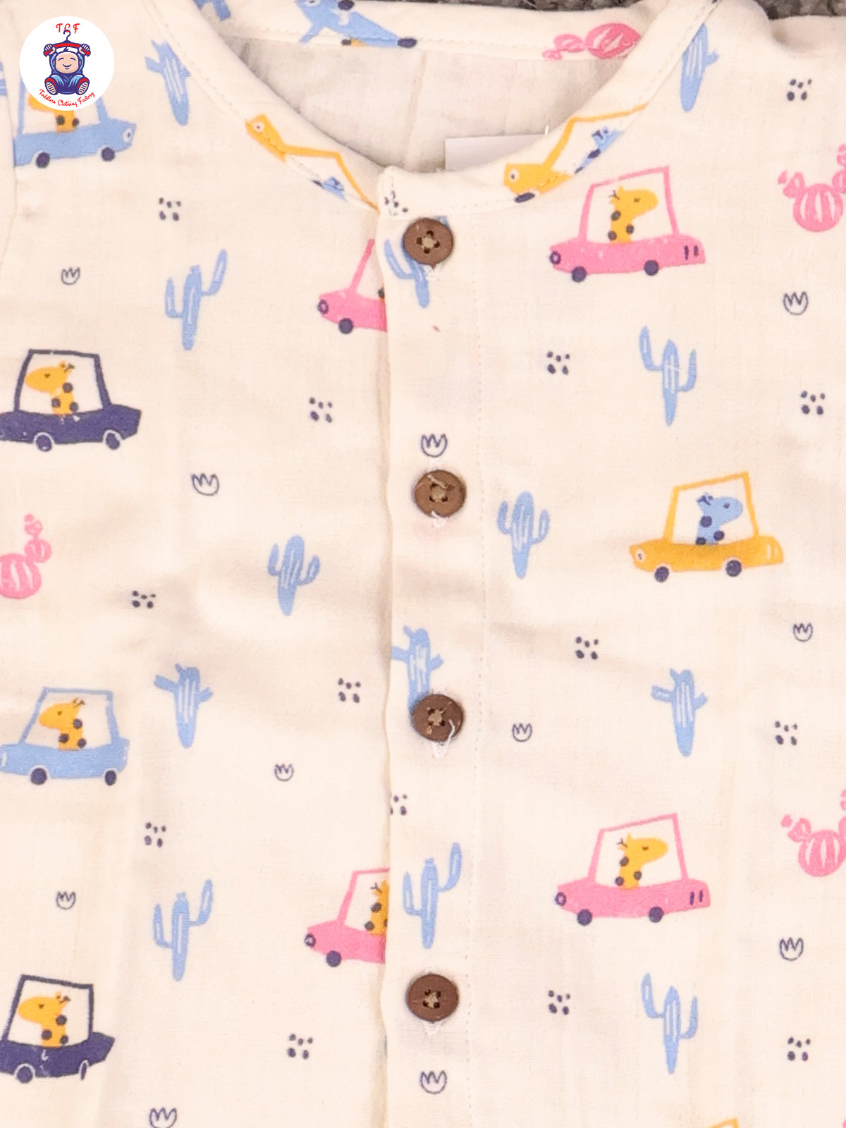 Car - Unisex Muslin Pyjama Sets