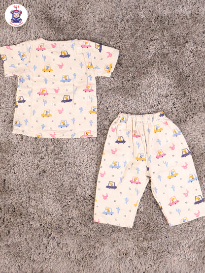 Car - Unisex Muslin Pyjama Sets