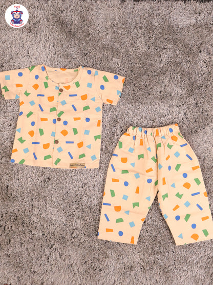 Geometric - Unisex Muslin Pyjama Sets