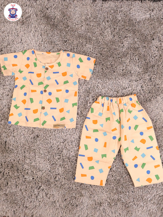 Geometric - Unisex Muslin Pyjama Sets