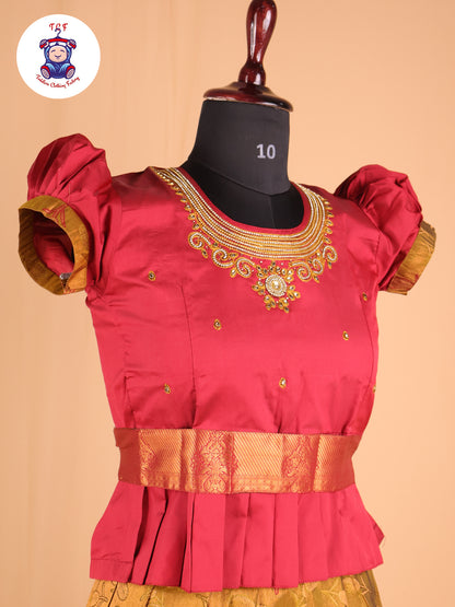 Maroon & Mustard - Pavadai Sattai