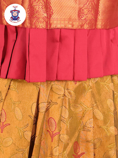 Maroon & Mustard - Pavadai Sattai