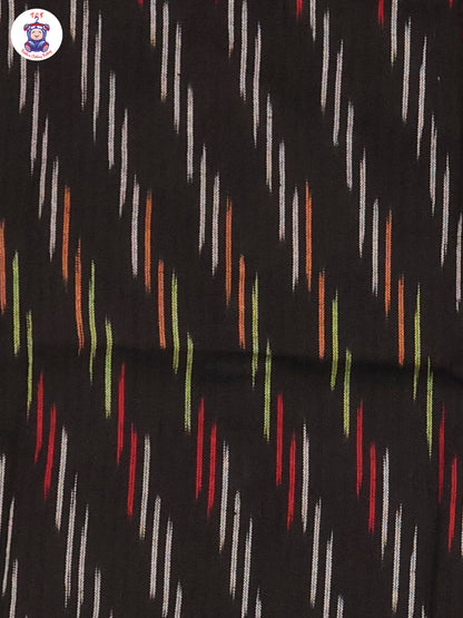 Black - Girls Readymade Ikat Pyjama Sets