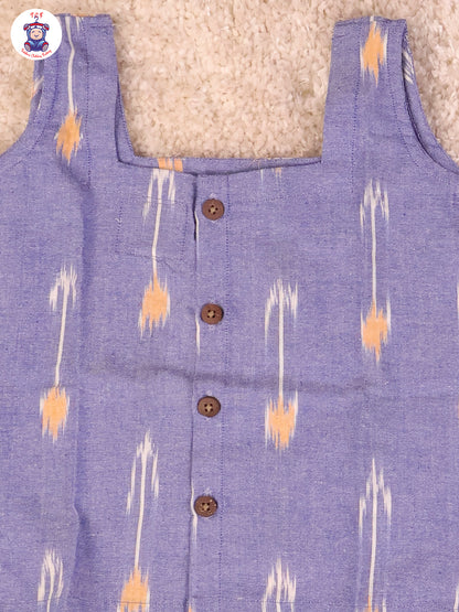 Denim Blue - Girls Readymade Ikat Pyjama Sets