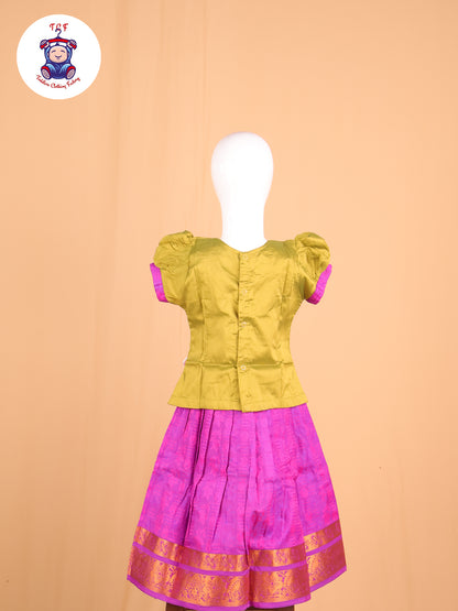 Mehandi Green & Purple - Pavadai Sattai