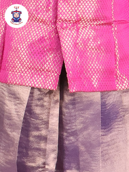 Pink & Violet - Pavadai Sattai