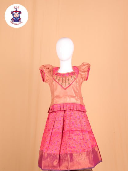 Peach & Pink - Pavadai Sattai