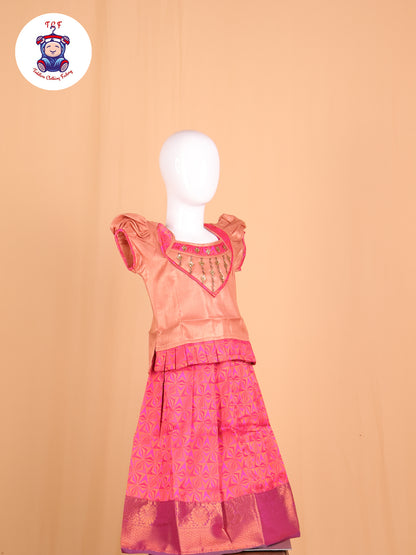 Peach & Pink - Pavadai Sattai