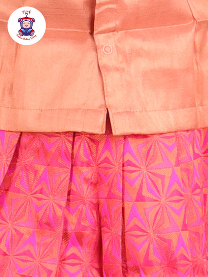 Peach & Pink - Pavadai Sattai