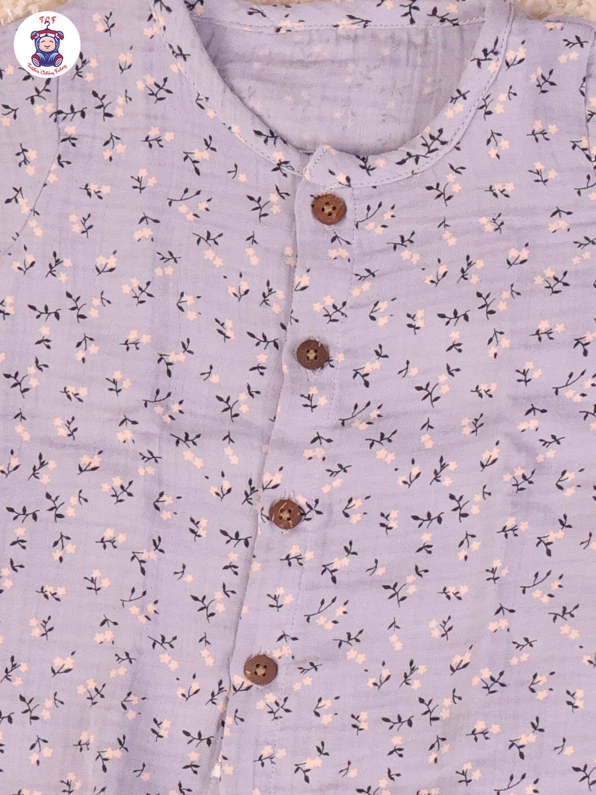 Blue Floral - Unisex Muslin Pyjama Sets