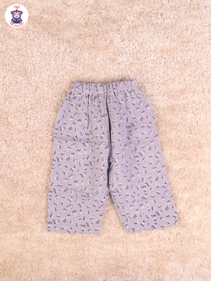Blue Floral - Unisex Muslin Pyjama Sets