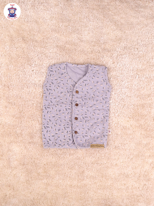 Blue Floral - Unisex Muslin Jabla