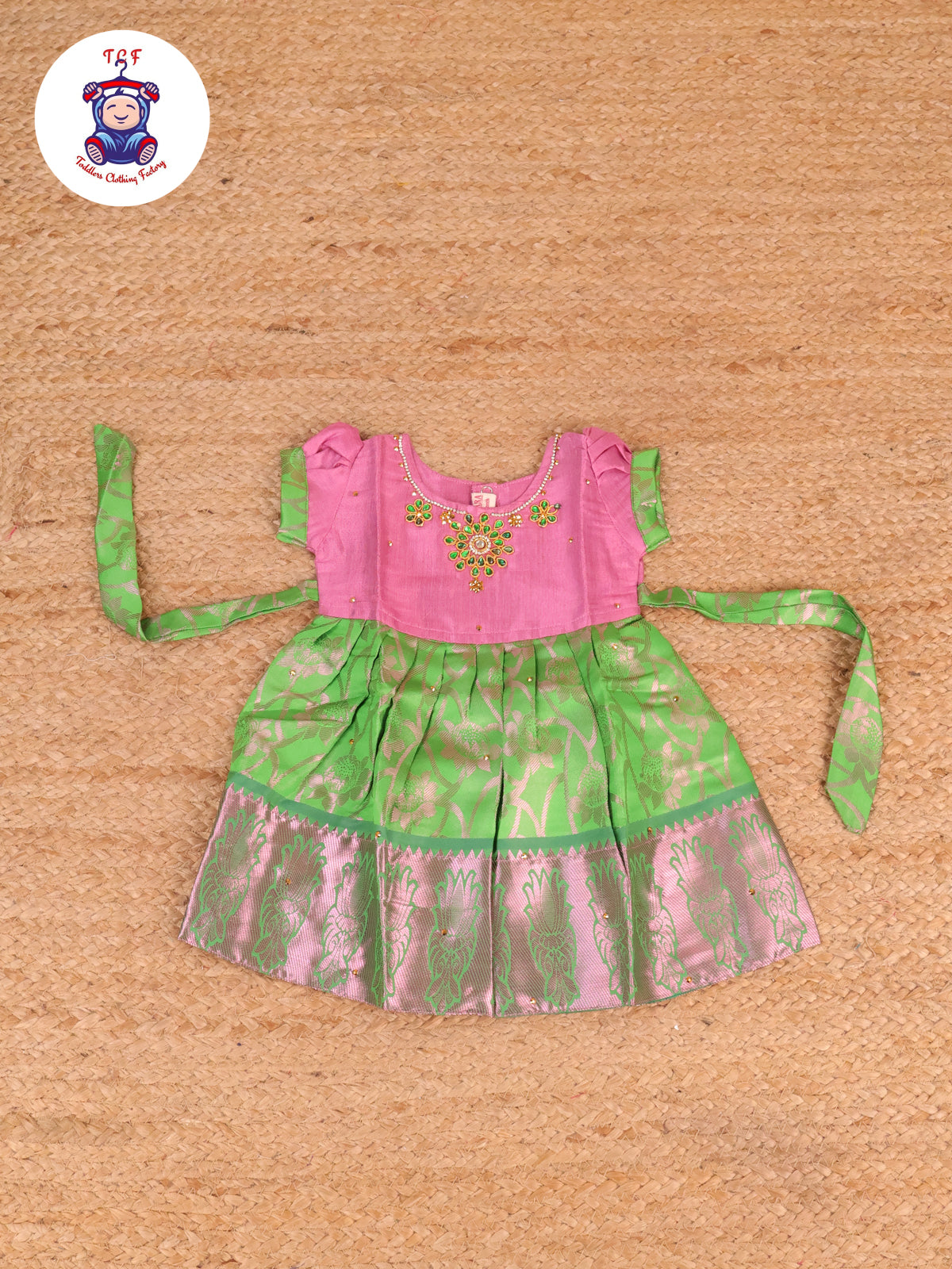 Onion Pink & Green - Frock
