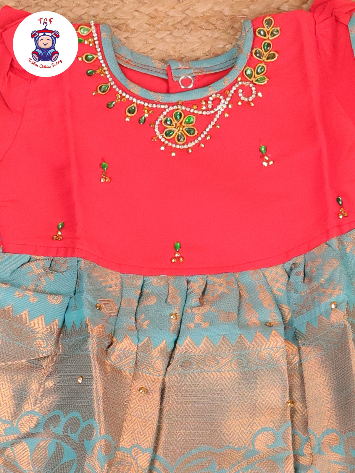 Red & Green - Frock